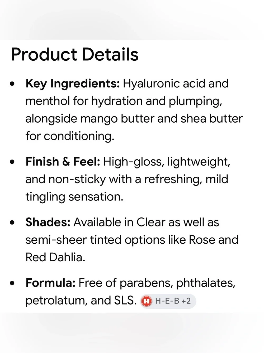Burt’s Bees two pack Plumping Lip Serum w/Shea & Hyaluronic Acid NIB color clear